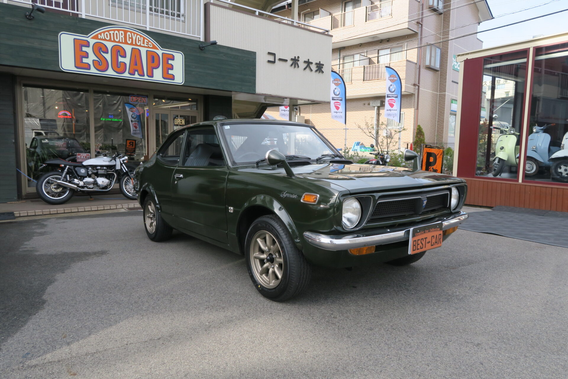 1974y スプリンタートレノ TE27 1750CCボアアップ ハイカム タコ足 FGKマフラー LSD