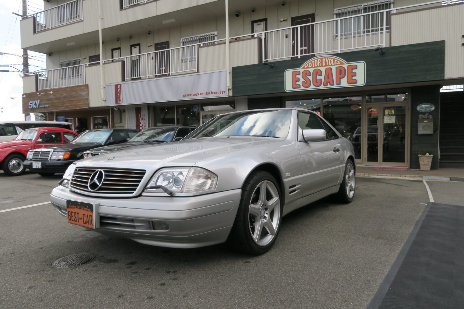 1998ｙ　M.BENZ SL320 　正規ディーラー車・黒革・AMGスタイリング18インチホイル
